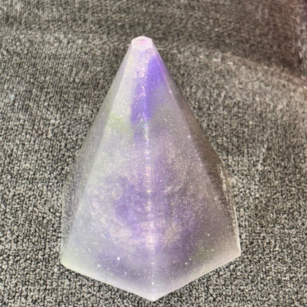Iridescent Pyramid Decor (handmade) - Picture 3 of 7